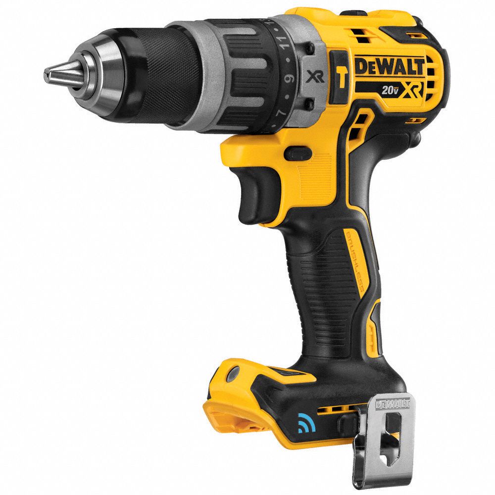 DEWALT Cordless Hammer Drill, 20.0 V, 1/2 in Chuck Size, 0 to 34,000 ...