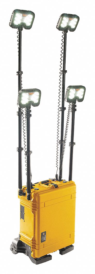 REMOTE AREA LIGHTING SYSTEM, 4 LAMP HEADS, LUMENS 12000 (HIGH)/4000 (LOW), 12 V, 5.4 W, YELLOW