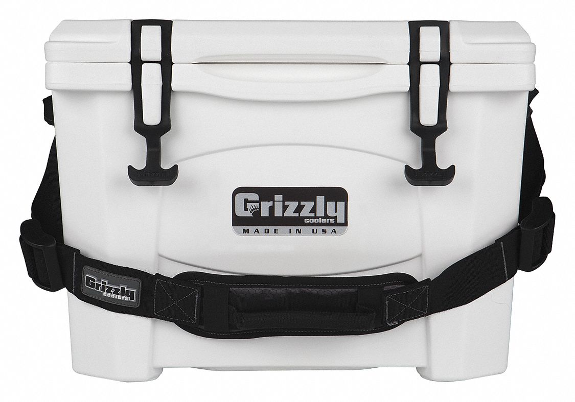 Marine Chest Cooler: White, 15 Cans, 15 qt Cooler Capacity, 4 day Ice Retention