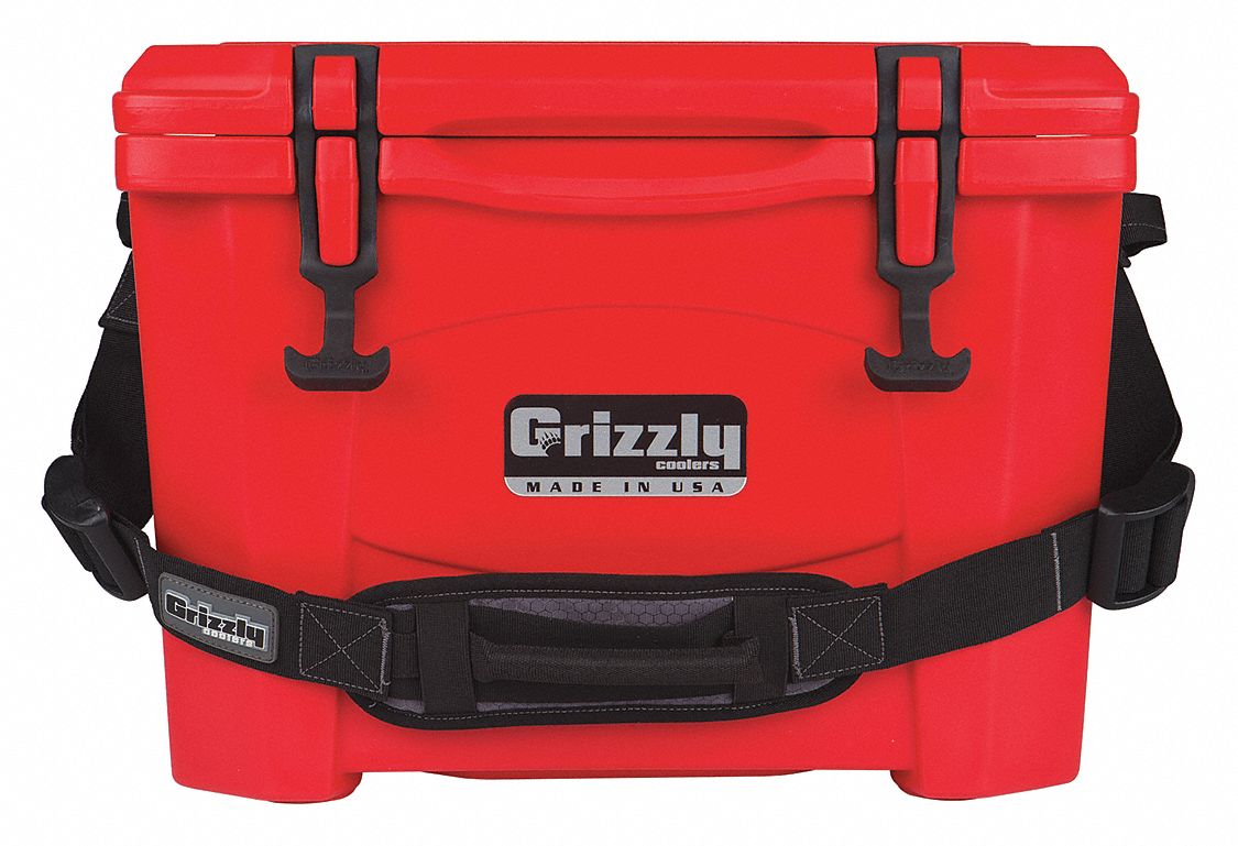 15.0 qt. Hard Sided Lid Color: Red GRIZZLY COOLERS 400005 Marine Chest Cooler 