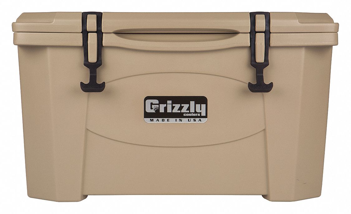 GRIZZLY COOLERS, 40 qt Cooler Capacity, 25 1/2 in Exterior Lg, Marine