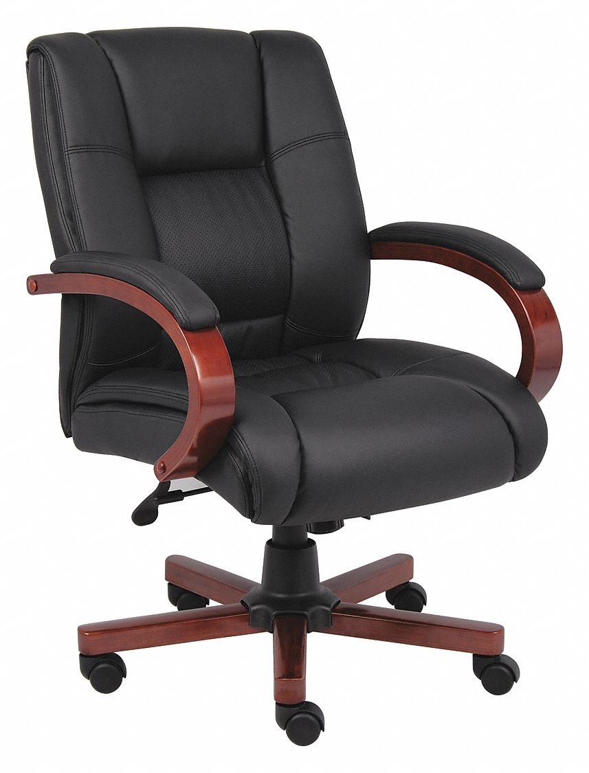 BOSS, Black, Fabric Material, Office Chair - 423L82|B8996-C - Grainger