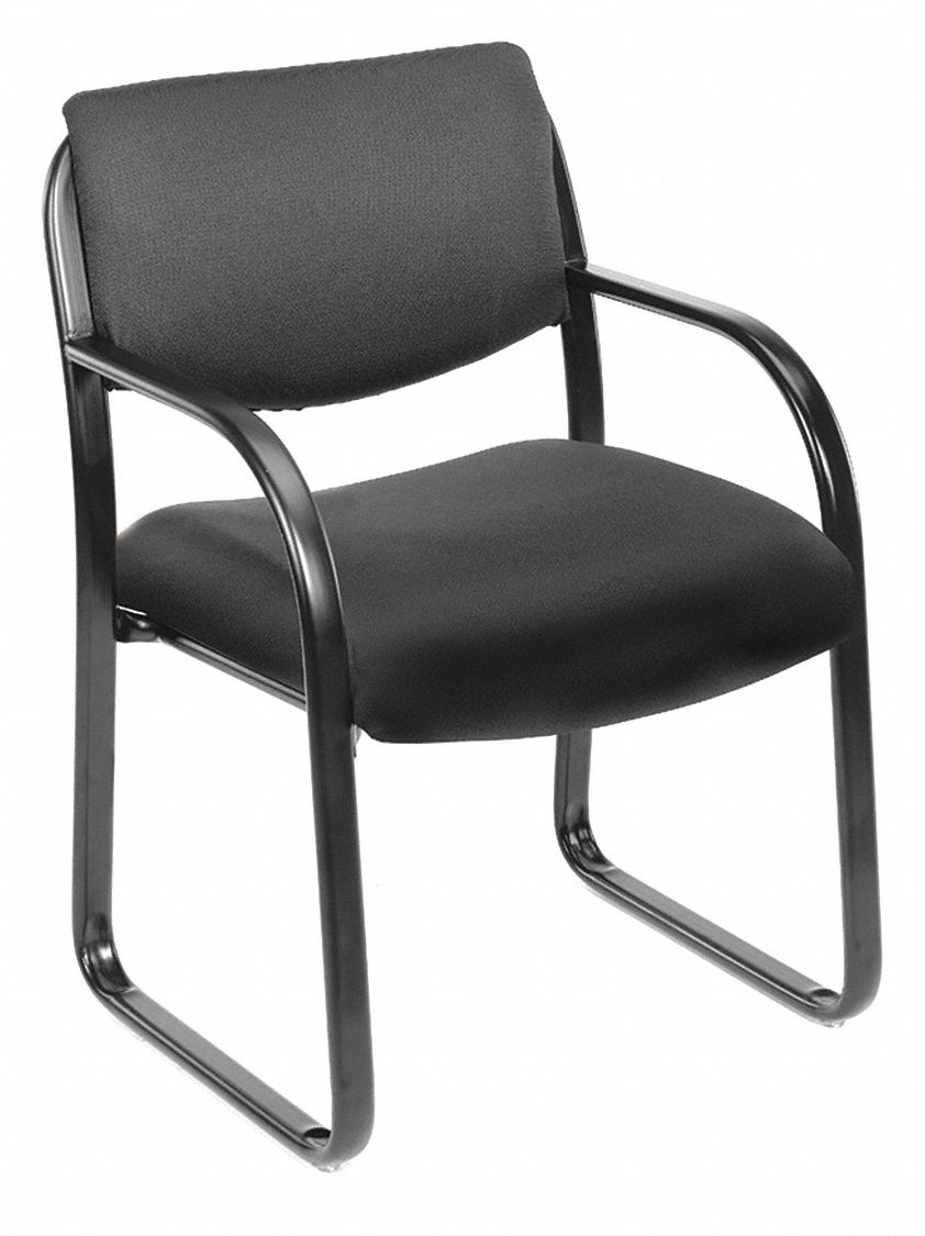 GUEST CHAIR,BLACK FRAME,SEAT 18-1/2