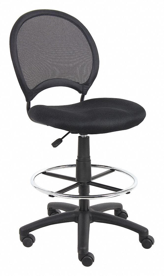 Drafting Chair 45 in H Black