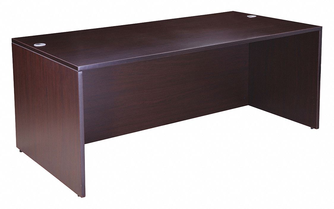 Office Desk Shell 29 in H Mocha