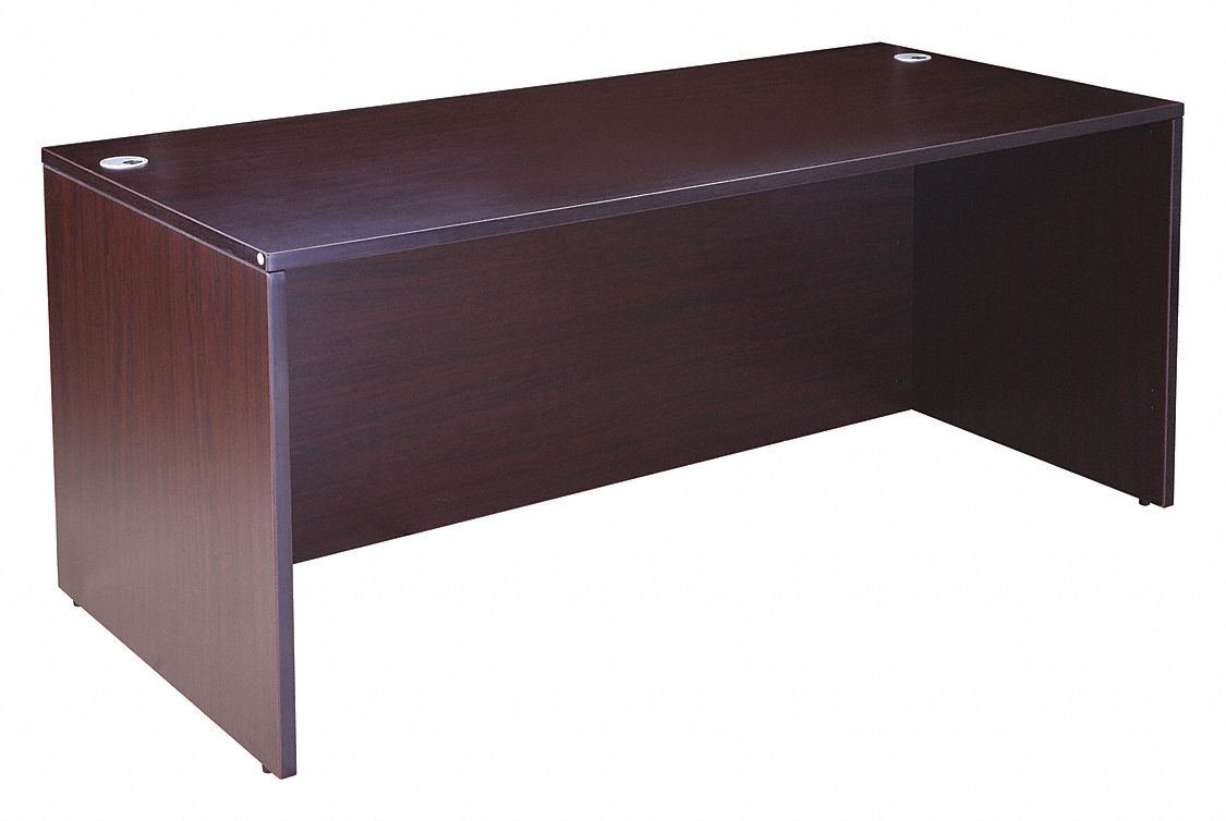 Office Desk Shell 29 in H Mocha