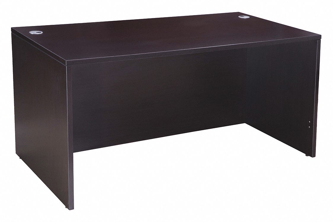 Office Desk Shell 29 in H Mocha