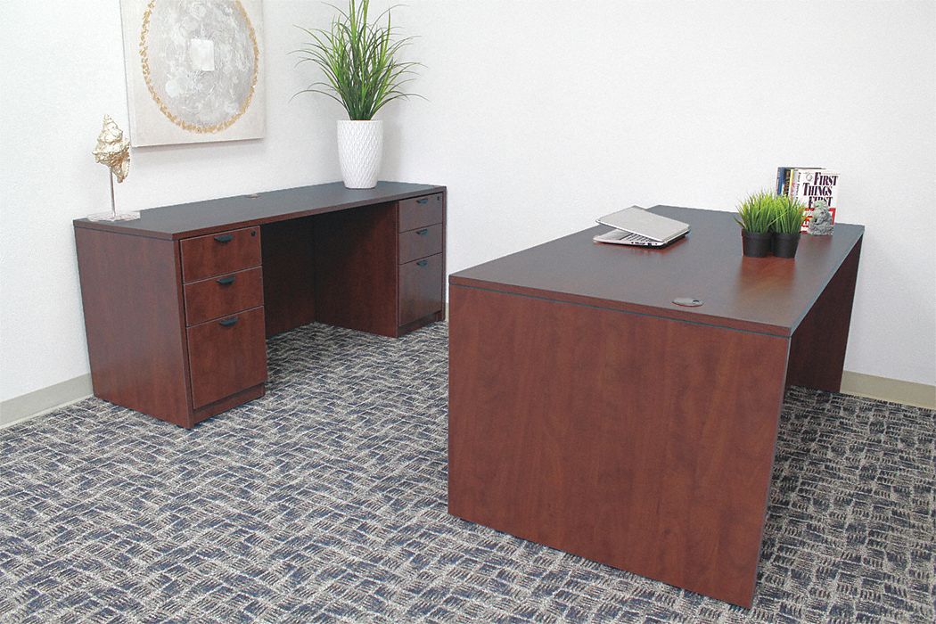 Furniture Kit with Desk Mahogany