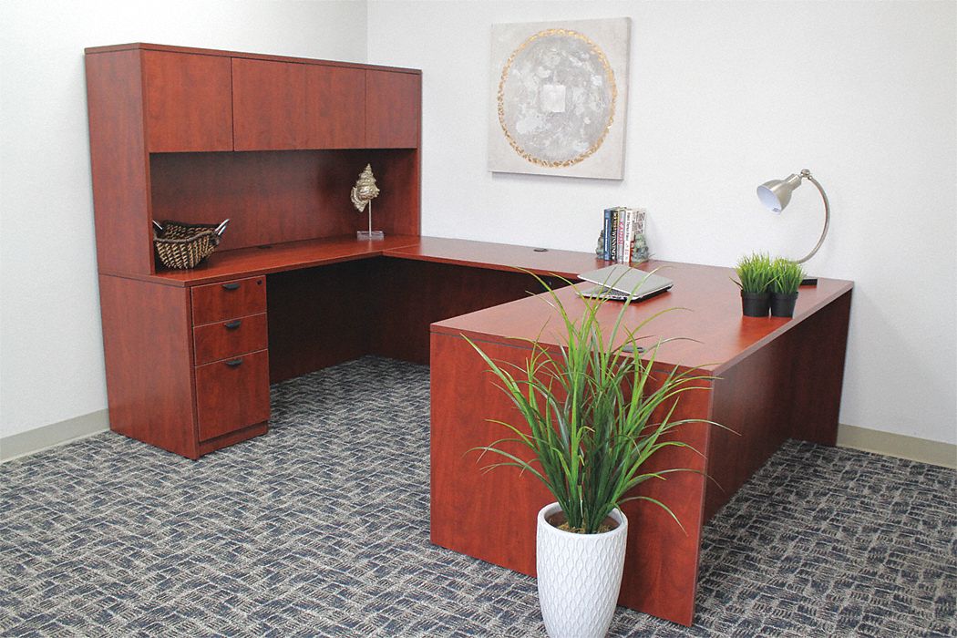 Furniture Kit with Desk Mahogany