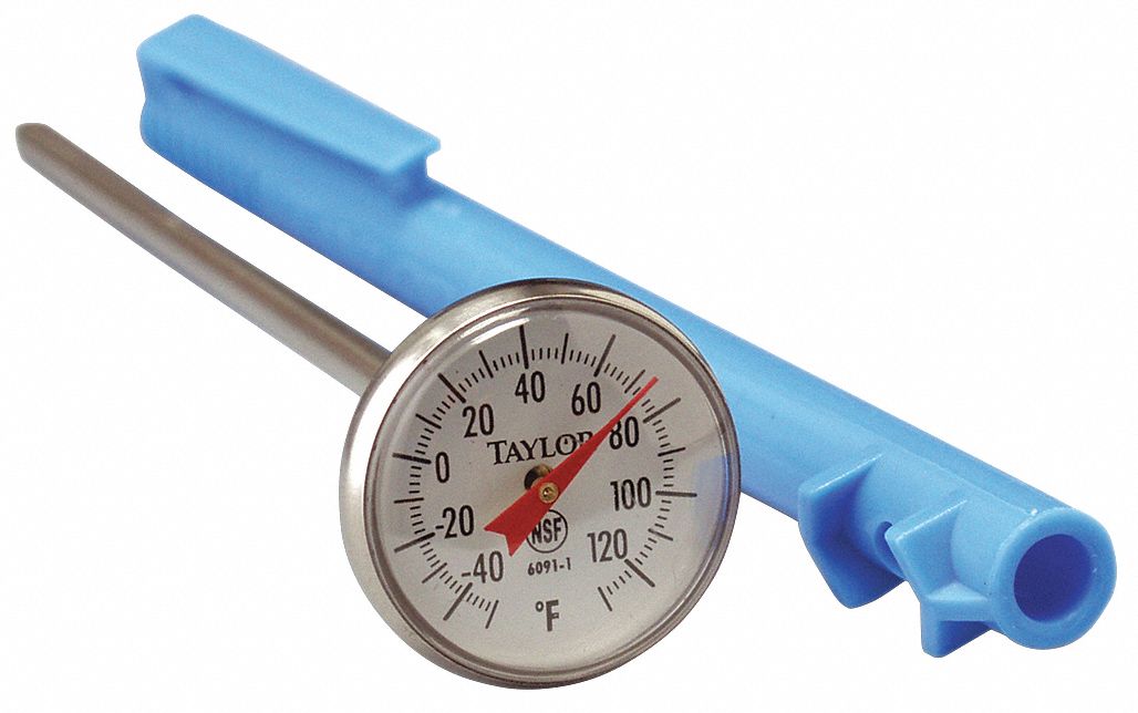 DIAL THERMOMETER,-40 TO 120 DEG. F RANGE