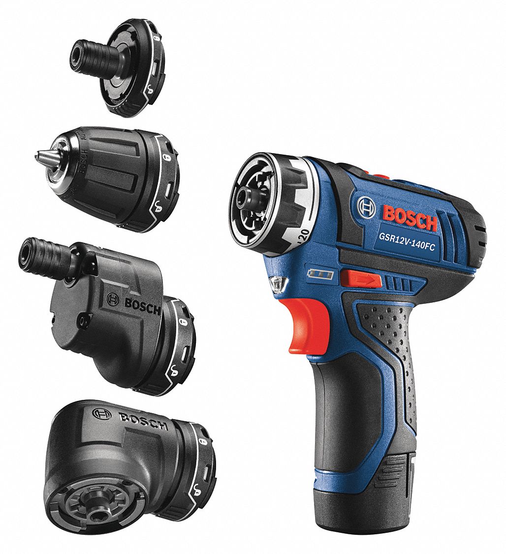 Bosch 12v Max Flexiclick Li Ion 1 4 Cordless Drill Driver Kit