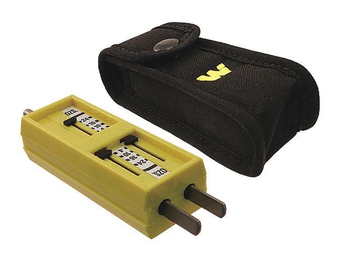 Receptacle Tension Tester: Plastic/Stainless Steel, 4 to 24 oz, Nylon Carrying Case