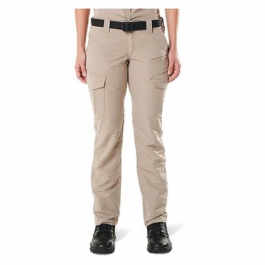 5.11 TACTICAL Women's Fast-Tac Cargo Pants: 14, Khaki, 14 Fits Waist Size,  31-3/4 in Inseam