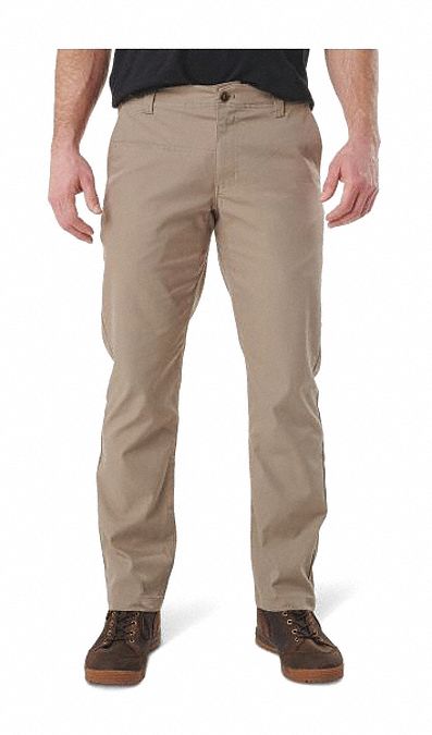 5.11 TACTICAL Edge Chino Pants: 38 in, Stone, 38 in Fits Waist Size, 30 ...