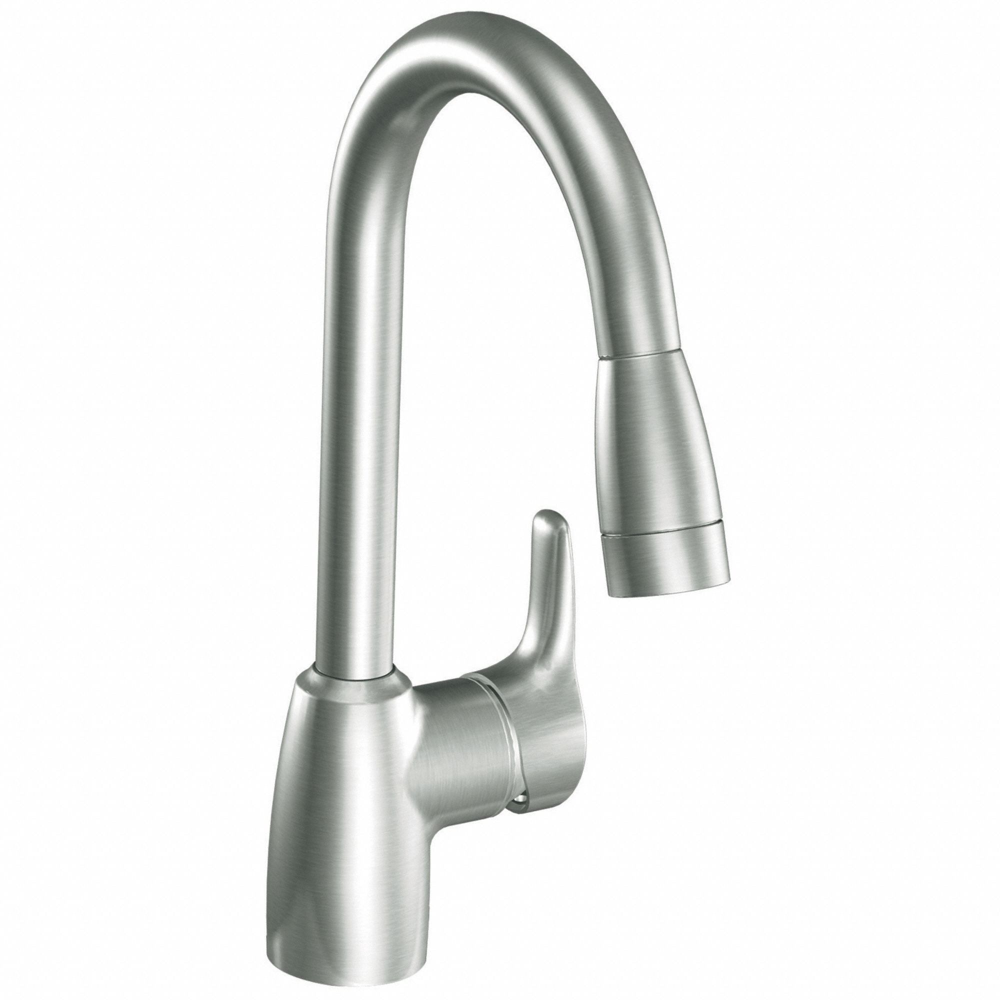 Kitchen Faucet: Baystone™, CA42519, Stainless Steel Finish, 1.5 gpm Flow Rate