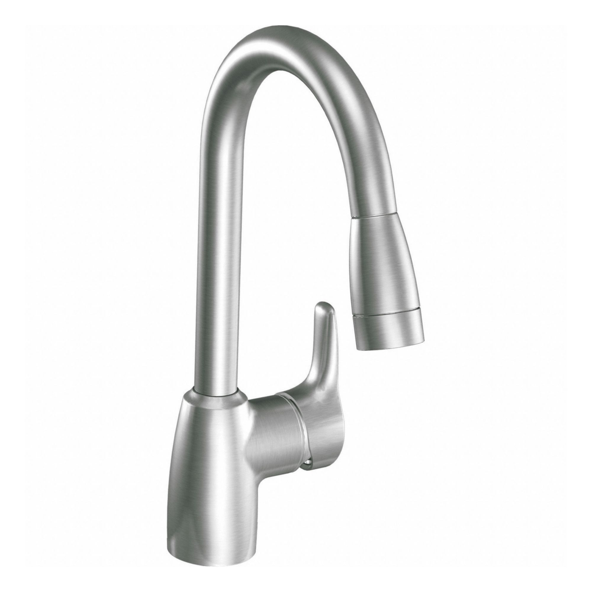 Kitchen Faucet: CA42519, Metal, Single-Post, Deck, 3 Mounting Holes, Lever