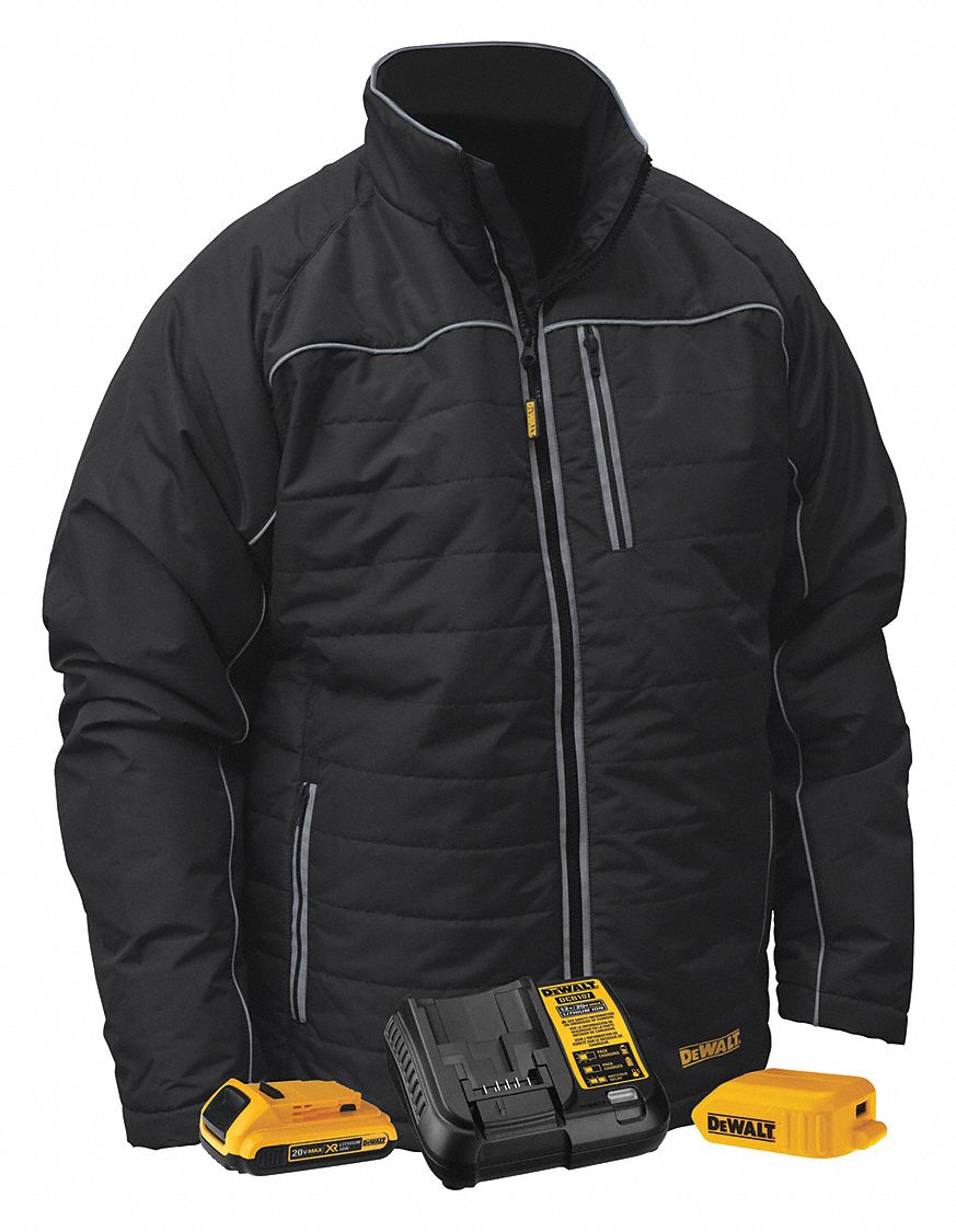 DEWALT, Men's, L, Heated Jacket - 425W38|DCHJ075D1-L - Grainger