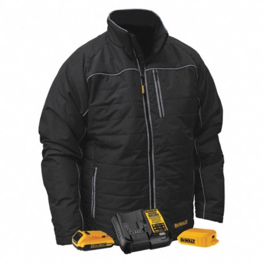 DEWALT, Men's, L, Heated Jacket - 425W38|DCHJ075D1-L - Grainger