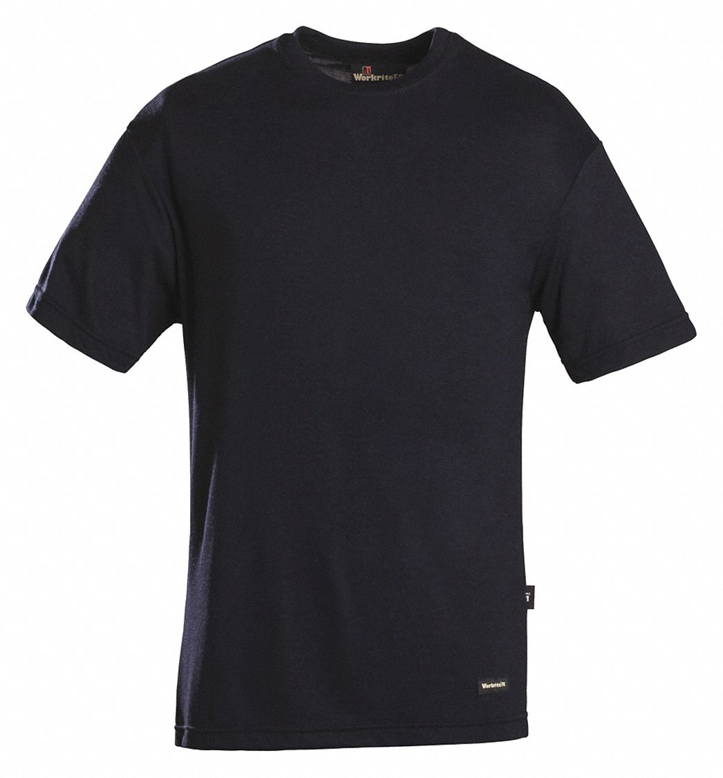 Flame-Resistant Shirt, 2XL Size, Navy