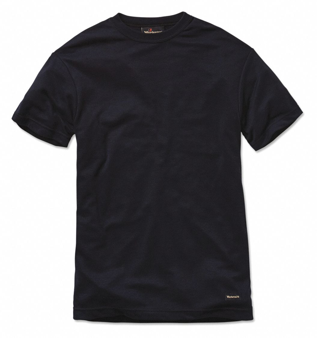 Flame-Resistant Shirt, 2XL Size, Navy