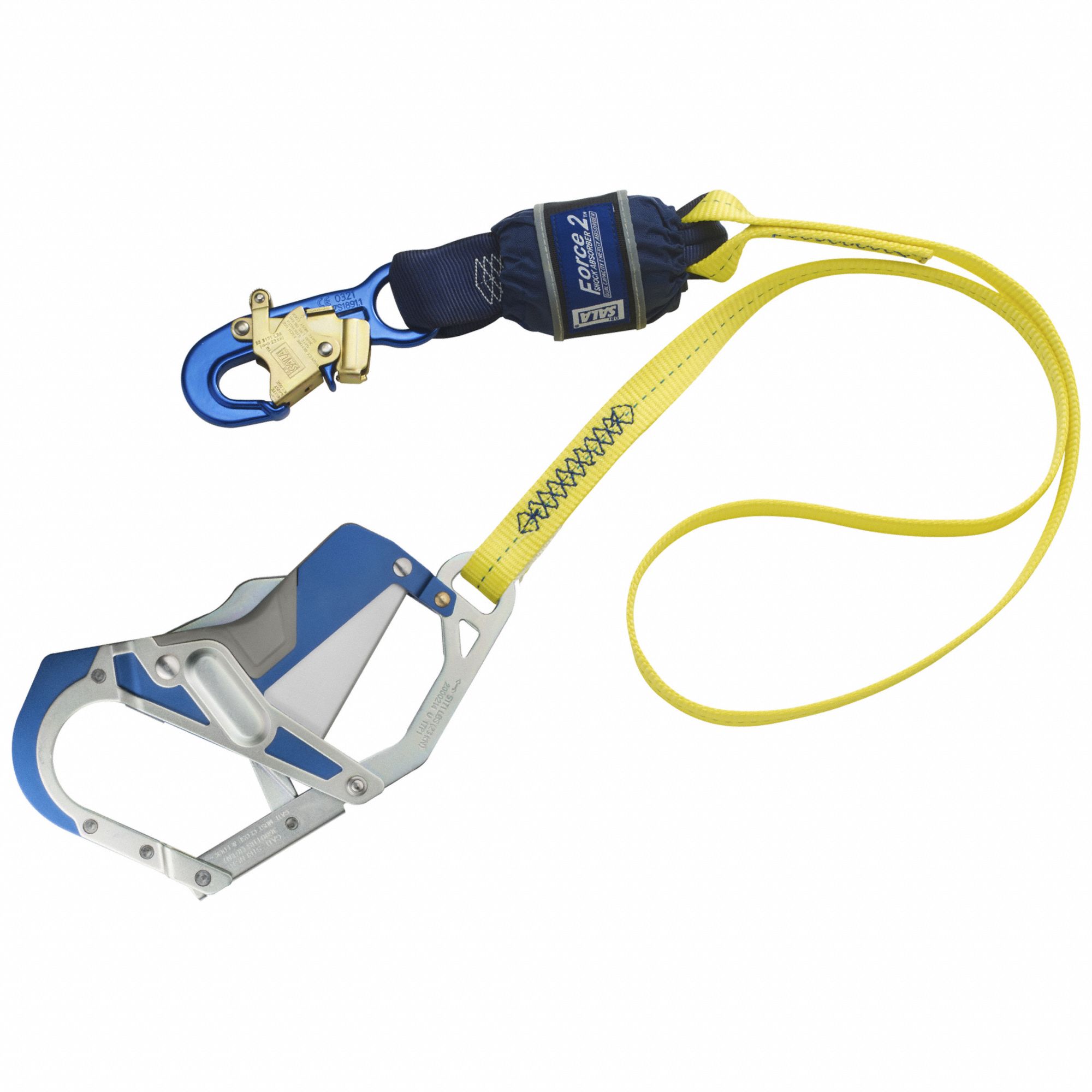 Shock-Absorbing Lanyard, Yellow