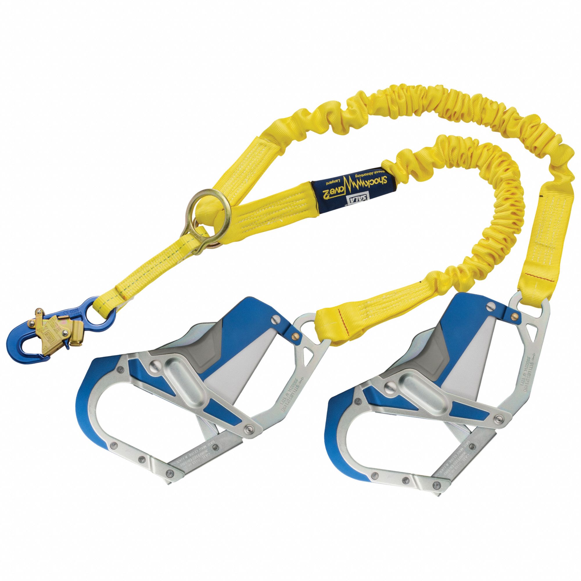 Shock-Absorbing Lanyard, Yellow