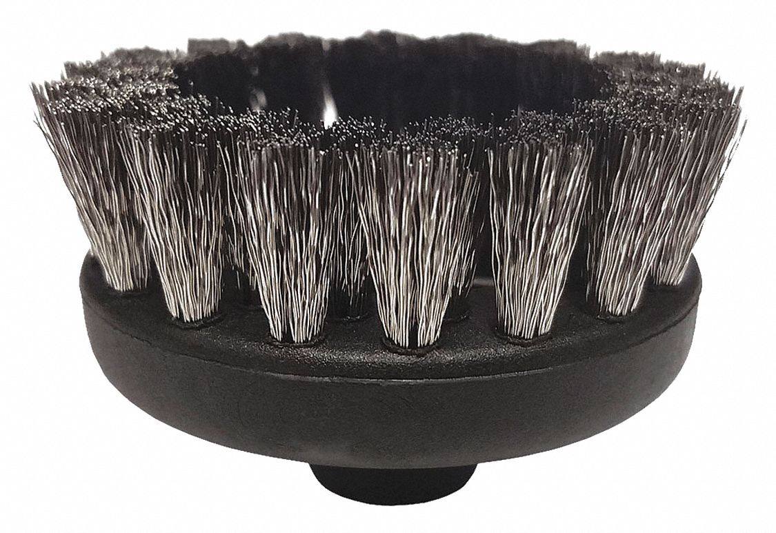 Circular Stainless Steel Brush: 2.50 in L