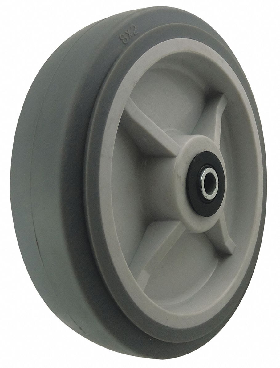 Caster Wheel 8 dia 600 lb Gray