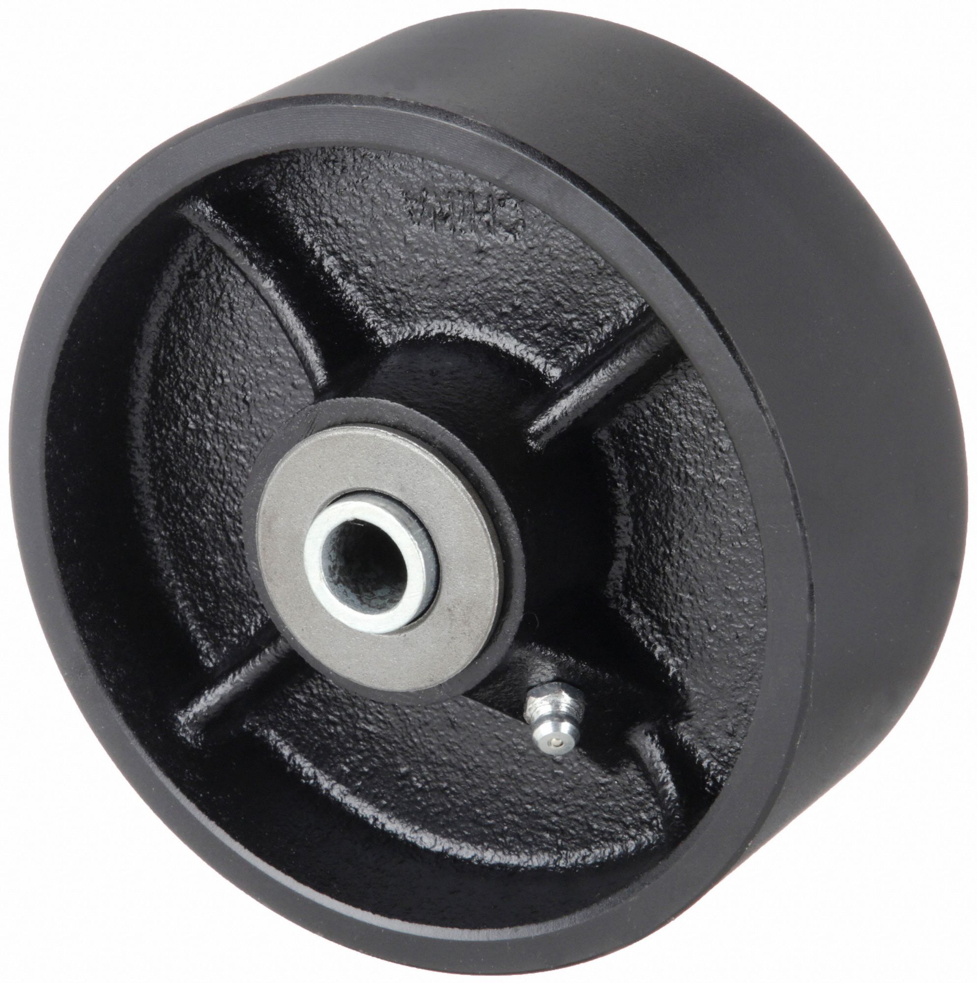 IRON TREAD WHEEL, 5 IN WHEEL DIAMETER, 2 IN WHEEL W, 1,700 LB LOAD RATING, EXTRA HARD