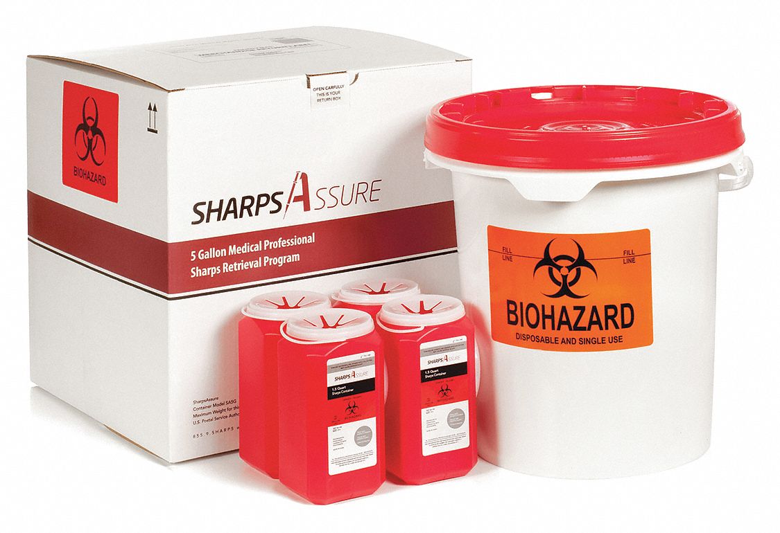 5 gal. Sharps Containers Grainger Industrial Supply