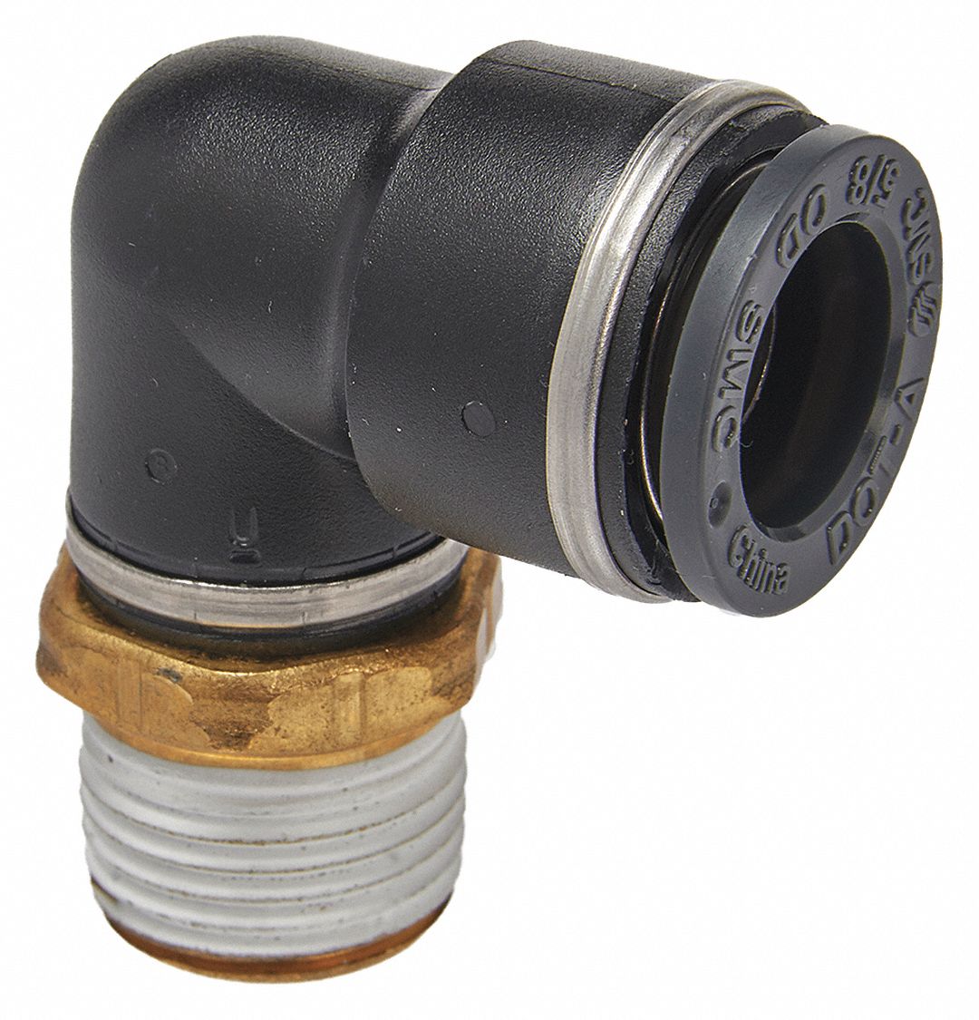 Male Elbow: NPT, Brass, 2 PK