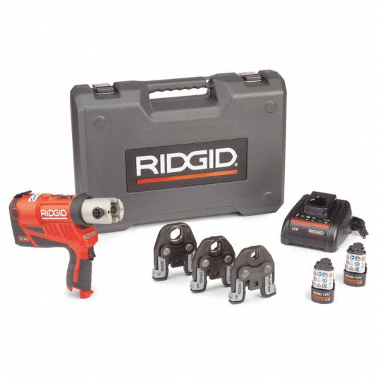 RIDGID, 12V LiIon, Compact, Cordless Press Tool Kit 426J88RP240