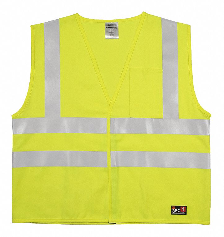 High Visibility Vest, Yellow/Grn, 4XL/5XL