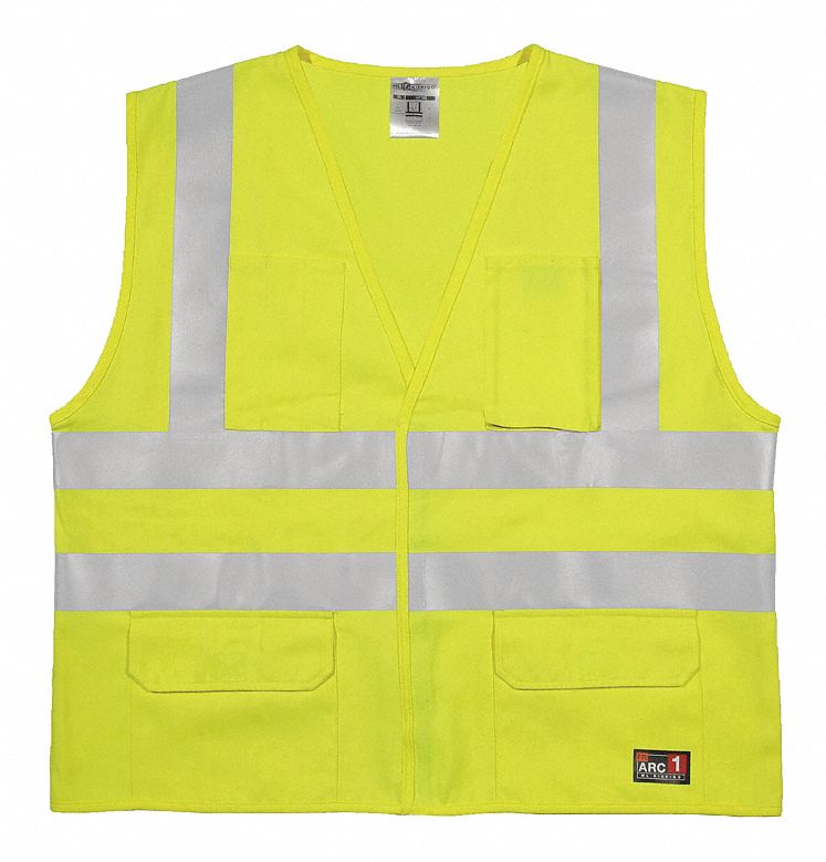 High Visibility Vest, Yellow/Grn, 2XL/3XL