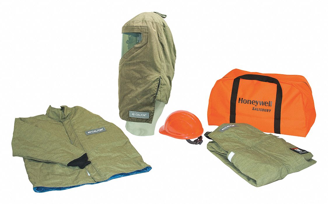 SALISBURY 40.0 cal/sq cm Arc Flash Protection Clothing Kit, 4-HRC ...