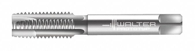 Spiral Point Tap: M6x1 Thread Size, 15.00 mm Thread Lg, 56.00 mm Overall Lg, Plug