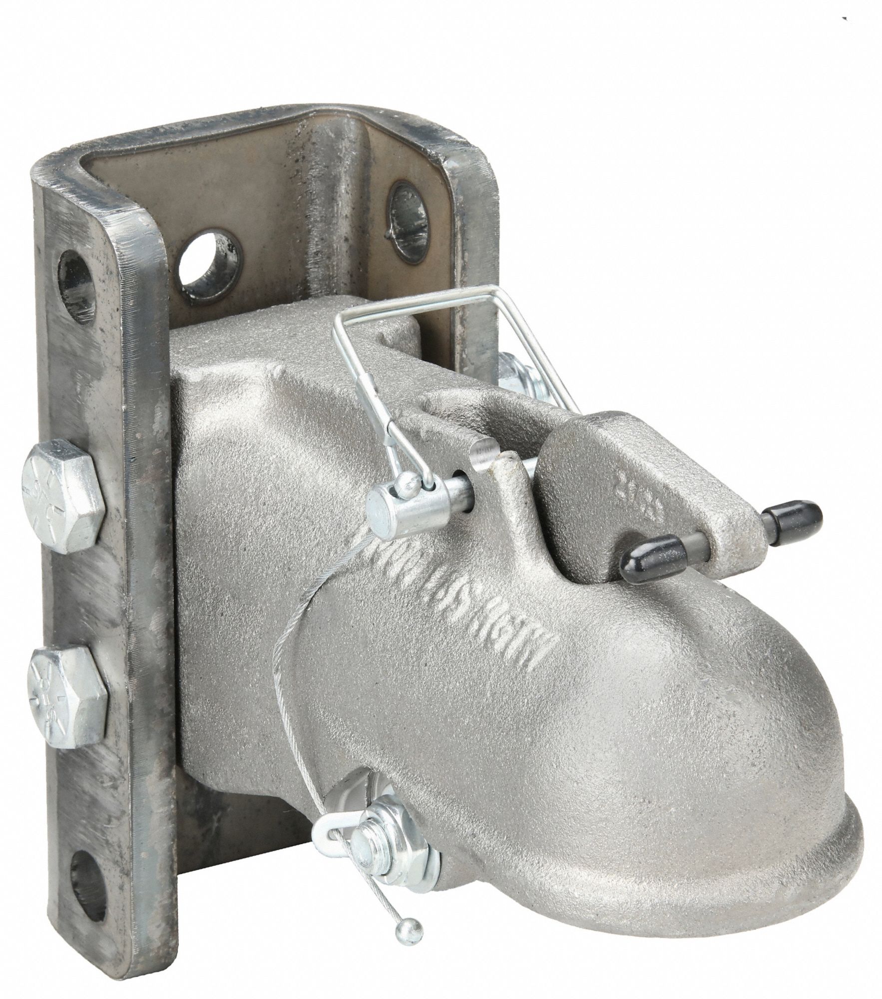 Trailer Coupler: Adj Coupler, V, 15, 000 lb Gross Towing Wt Capacity, Steel