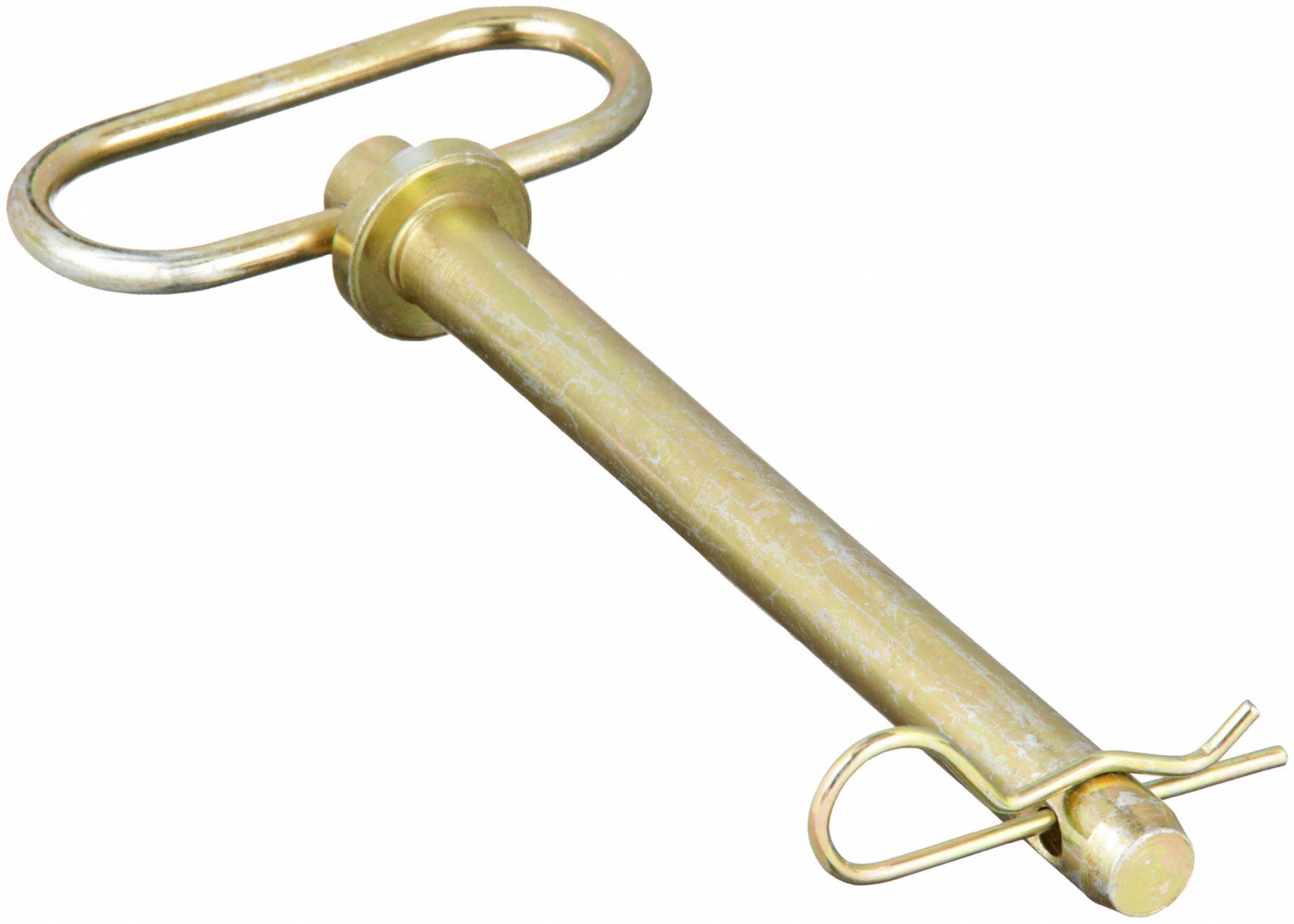 Hitch Pin: 5/8 in Pin Dia, 6 1/4 in Overall Lg, 6 1/4 in Usable Lg, Cotter Pin