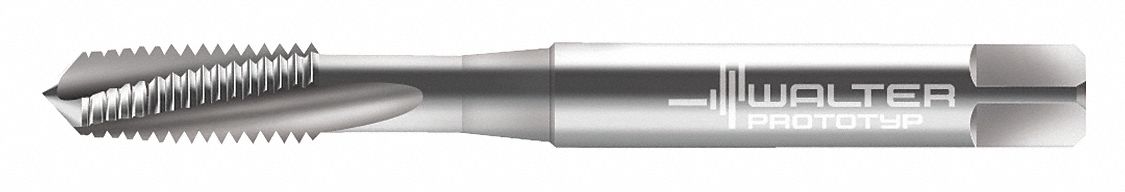 Spiral Flute Tap: M3x0.5 Thread Size, 9.00 mm Thread Lg, 56.00 mm Overall Lg, Plug