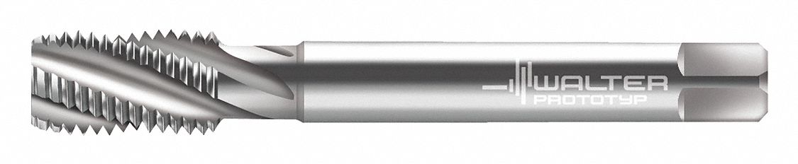 Spiral Flute Tap: 1/2"-13 Thread Size, 23.00 mm Thread Lg, 110.00 mm Overall Lg