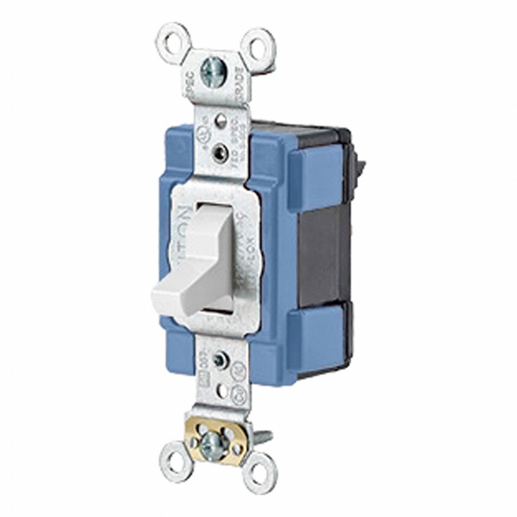 Wall Switch 1/2 hp Toggle 15 A White