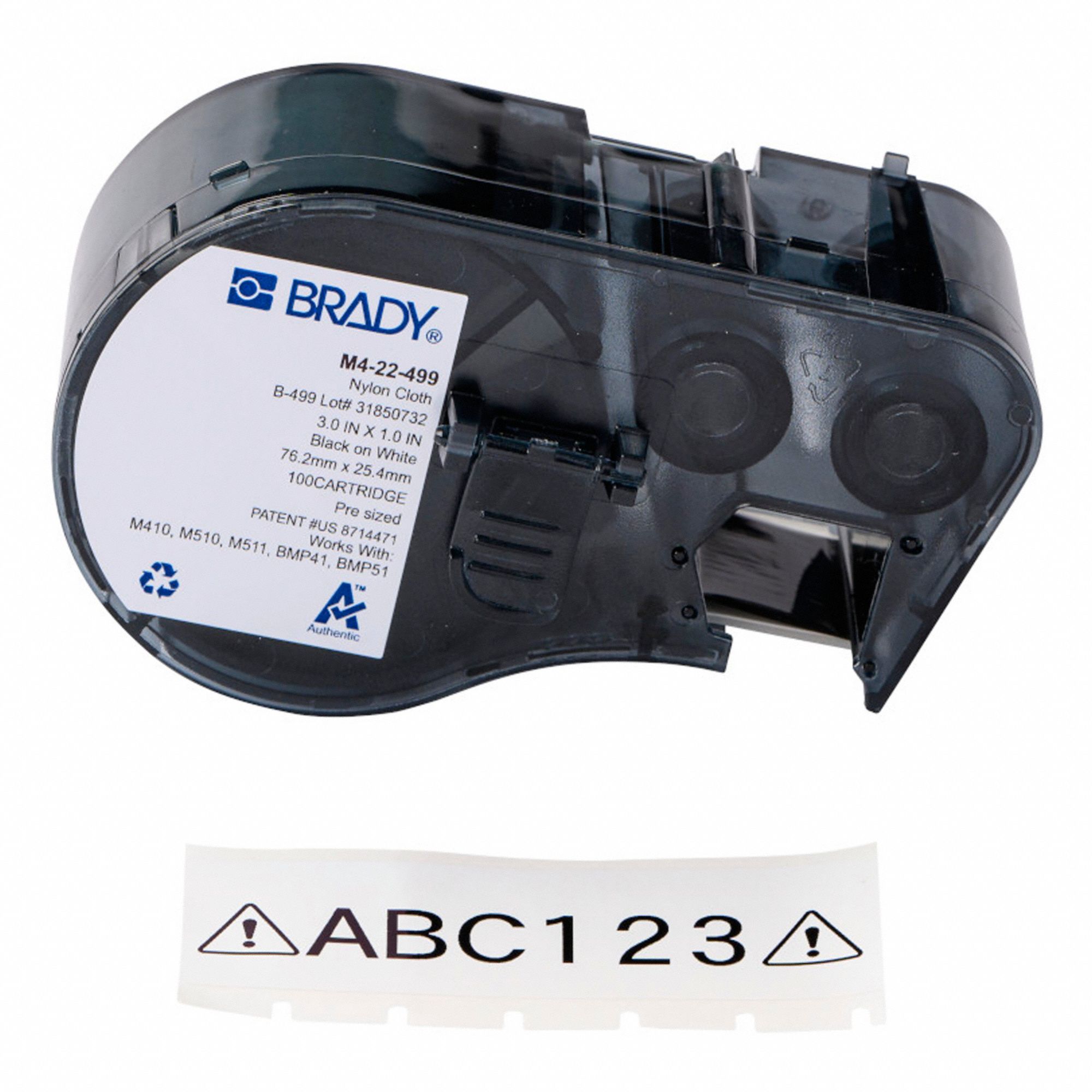 POLYPROP LABEL 1 IN W X 25 FT L