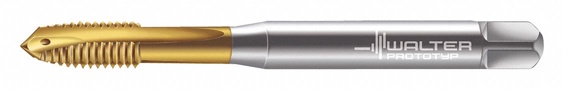 Spiral Point Tap: M10x1.5 Thread Size, 20.00 mm Thread Lg, 100.00 mm Overall Lg, TiN