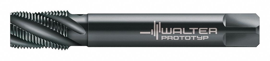 Pipe and Conduit Thread Tap: 1/16"-27 Thread Size, 14.00 mm Thread Lg, VAP, 3 Flutes