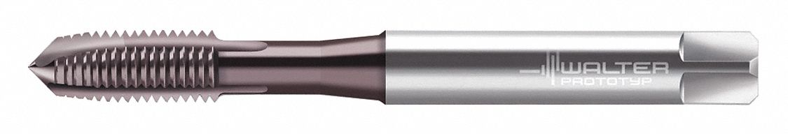 Spiral Point Tap: M8x1.25 Thread Size, 18.00 mm Thread Lg, 90.00 mm Overall Lg, Plug