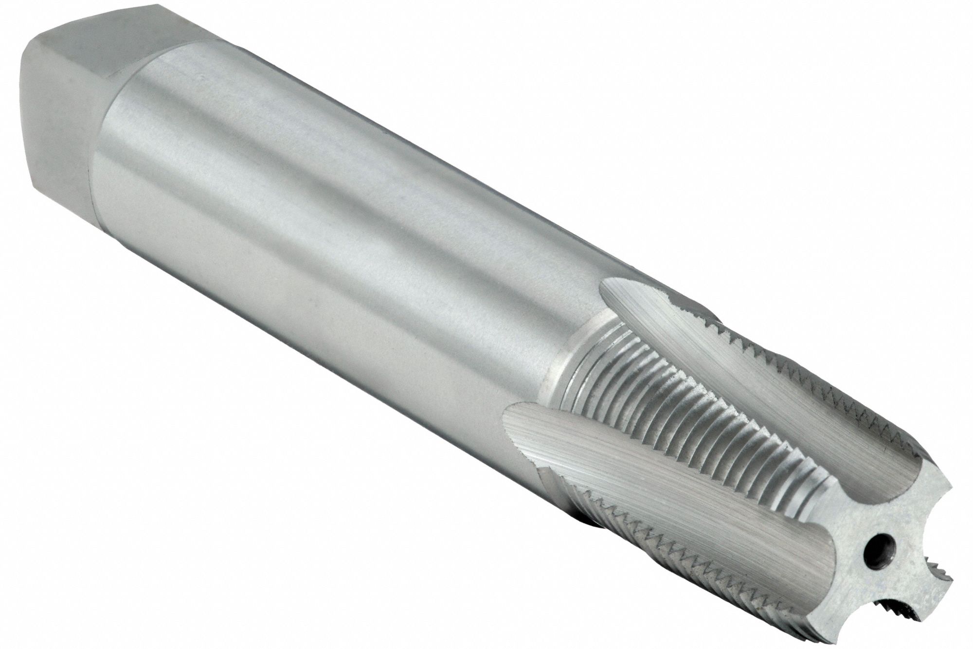 Pipe and Conduit Thread Tap: 1/2"-14 Thread Size, 1 1/64 in Thread Lg, 5 Flutes
