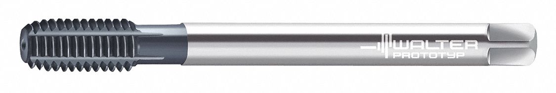 Pipe and Conduit Thread Tap: 1/2"-14 Thread Size, 24.00 mm Thread Lg, TiCN, 7 Flutes