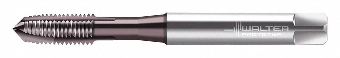 Spiral Point Tap: M8x1.25 Thread Size, 18.00 mm Thread Lg, 90.00 mm Overall Lg, Plug