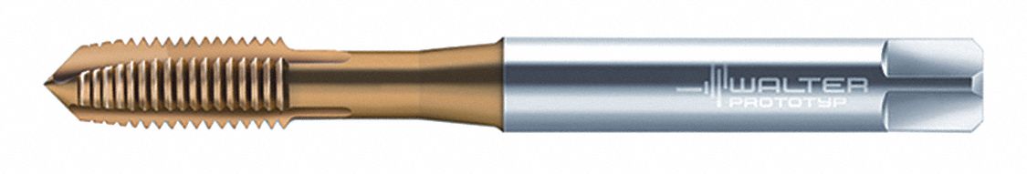 Spiral Point Tap: M8x1.25 Thread Size, 18.00 mm Thread Lg, 90.00 mm Overall Lg, Plug