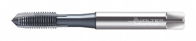 Spiral Point Tap: M8x1.25 Thread Size, 18.00 mm Thread Lg, 90.00 mm Overall Lg, Plug